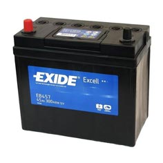 Baterie auto Exide Excell 45Ah 300A(EN) EB457