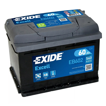 Baterie auto Exide Excell 60Ah 540A(EN) EB602