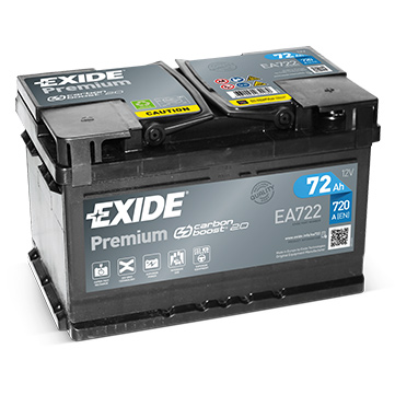 Baterie auto Exide Premium 72Ah 720A(EN) EA722