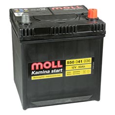 Baterie auto Moll Kamina Start 50Ah 360A(EN) 550041036