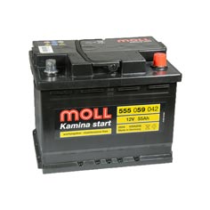 Baterie auto Moll Kamina Start 55 Ah - 555059042