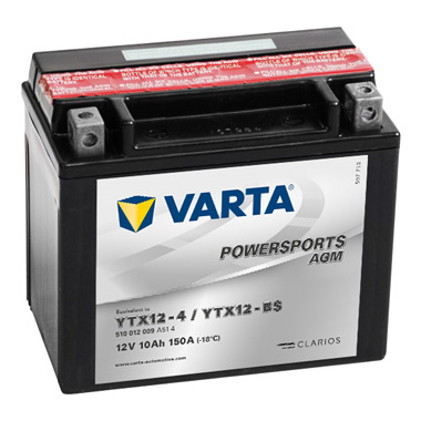 Baterie moto Varta Powersports AGM 10 Ah - 510012009