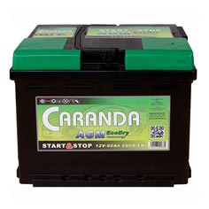 Baterie auto Caranda Start Stop AGM 60 Ah - 6424173020339