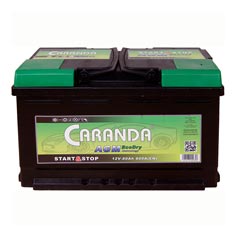 Baterie auto Caranda Start Stop AGM 80Ah 800A(EN) 6424173020353