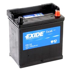 Baterie auto Exide Excell 45Ah 330A(EN) EB450