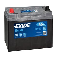 Baterie auto Exide Excell 45Ah 330A(EN) EB455
