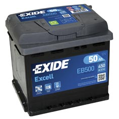 Baterie auto Exide Excell 50Ah 450A(EN) EB500