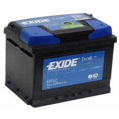 Baterie auto Exide Excell 54Ah 520A(EN) EB542