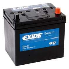 Baterie auto Exide Excell 60Ah 390A(EN) EB604