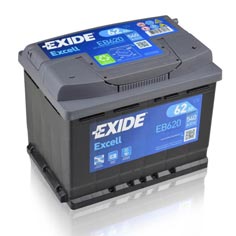 Baterie auto Exide Excell 62Ah EB620