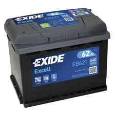 Baterie auto Exide Excell 62 Ah - EB621