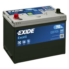 Baterie auto Exide Excell 70 Ah - EB705