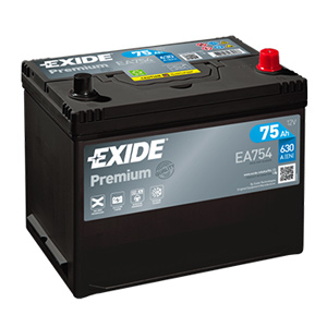 Baterie auto Exide Premium 75Ah 630A(EN) EA754
