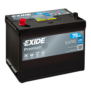 Baterie auto Exide Premium 75Ah 630A(EN) EA755