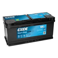 Baterie auto Exide Start Stop AGM 105Ah 950A(EN) EK1050