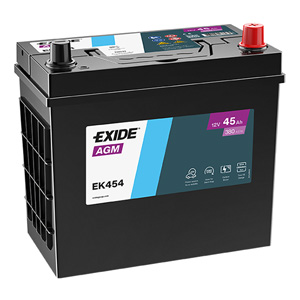 Baterie auto Exide Start Stop AGM 45 Ah - EK454 Baterie auto Exide Start Stop AGM 45 Ah - EK454