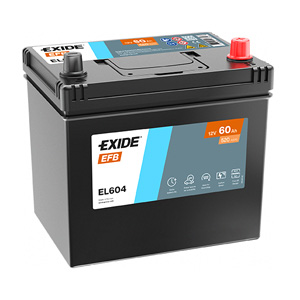 Baterie auto Exide Start Stop EFB 60 Ah - EL604 Baterie auto Exide Start Stop EFB 60 Ah - EL604