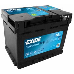 Baterie auto Exide Start Stop EFB 60Ah 640A(EN) EL600