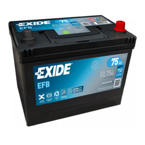 Baterie auto Exide Start Stop EFB 75Ah 750A(EN) EL754