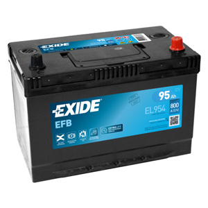 Baterie auto Exide Start Stop EFB 95 Ah - EL954 Baterie auto Exide Start Stop EFB 95 Ah - EL954