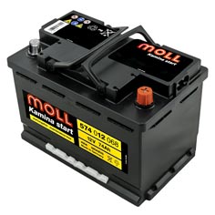 Baterie auto Moll Kamina Start 74Ah 680A(EN) 574012068