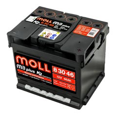 Baterie auto Moll M3 plus 46Ah 420A(EN) 83046