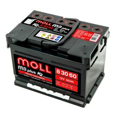 Baterie auto Moll M3 plus 60Ah 550A(EN) 83060