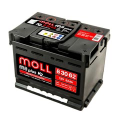 Baterie auto Moll M3 plus 62Ah 600A(EN) 83062