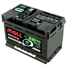 Baterie auto Moll start stop EFB 70Ah 760A(EN) 82070