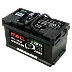 Baterie auto Moll start stop EFB 75 Ah - 82075