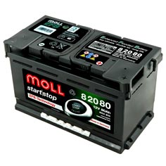 Baterie auto Moll start stop EFB 80 Ah - 82080
