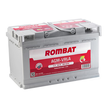 Baterie auto Rombat AGM 80Ah 800A(EN) 213
