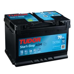 Baterie auto Tudor AGM 70 Ah - TK700