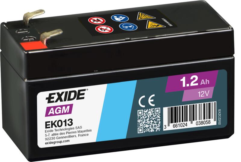 Baterie auto Exide AGM 1.2Ah 18A(EN) EK013