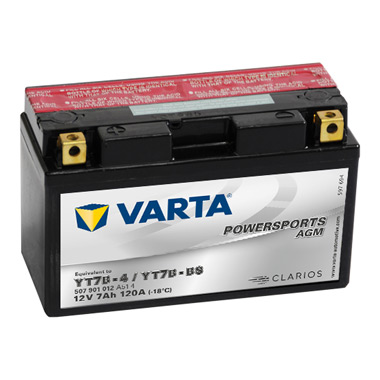 Baterie moto Varta Powersports AGM 7Ah 120A(EN) 507901012