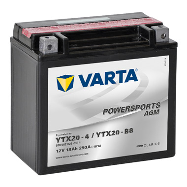 Baterie moto Varta Powersports AGM 18Ah 250A(EN) 518902026