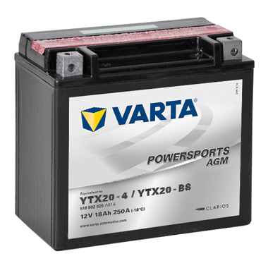 Baterie moto Varta Powersports AGM 18 Ah - 518902026 Baterie moto Varta Powersports AGM 18 Ah - 518902026