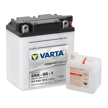 Baterie moto Varta Powersports Freshpack 6Ah 30A(EN) 006012003